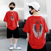 Fly High Summer Wing Multicolor Kids Drop Shoulder T-Shirt